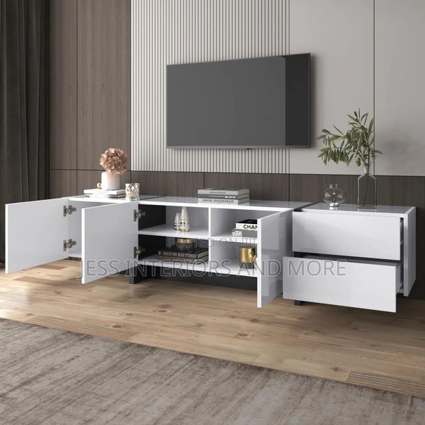 TV STAND (White Black) · Photo 4