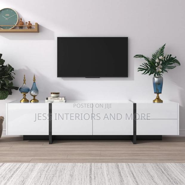 TV STAND (White Black) · Photo 5