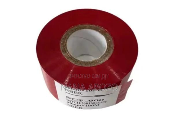 Coding Ribbon Roll Red Color 30mmx100m · Photo 4
