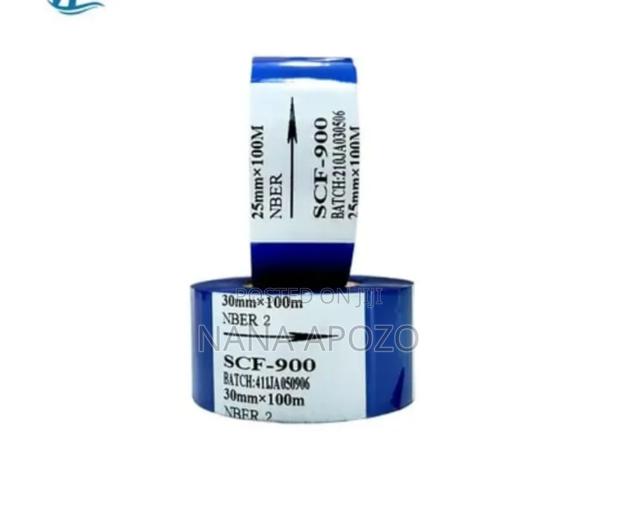 Coding Ribbon Roll Blue Color 30mmx100m · Photo 1
