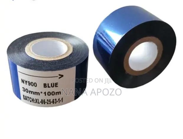Coding Ribbon Roll Blue Color 30mmx100m · Photo 3