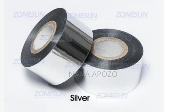 Coding Ribbon Roll Silver Color 30mmx100m · Photo 2
