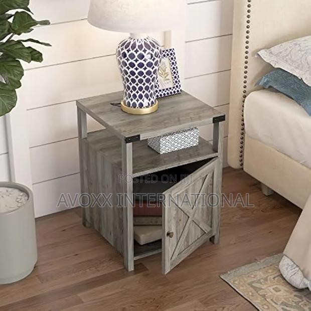 Manufactured Wood Nightstand With Barnes Charging Station · Photo 2