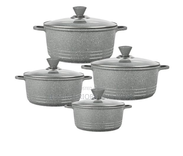 Laria 4pc Cookware Set (Grey Marbled) · Photo 1