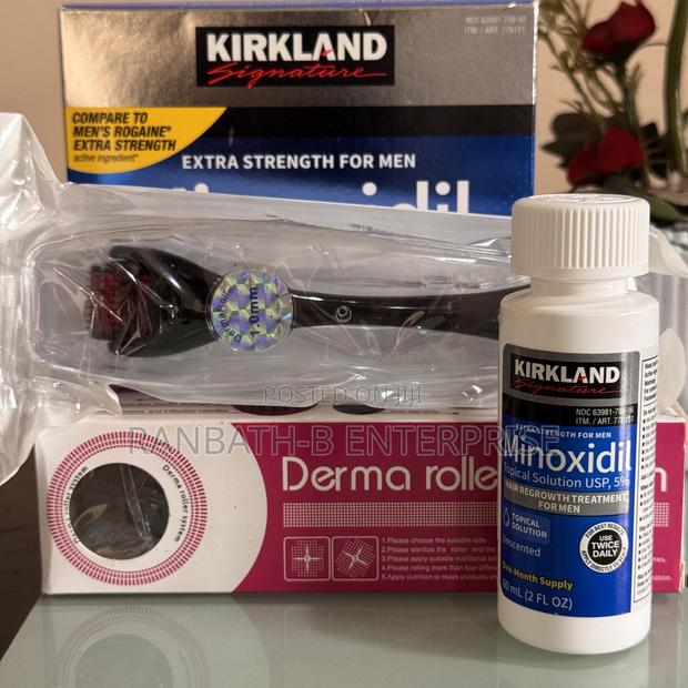 Minoxidil Kirkland Plus Derma Roller Combo · Photo 1