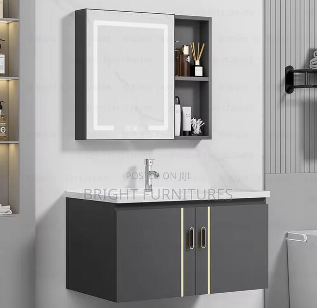 Luxury Wall Mounted Bathroom Cabinet With Mirror · Photo 1