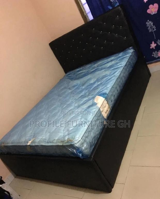 Black Bedframe ( Foreign Queen Size 60x80)//Free Delivery · Photo 1