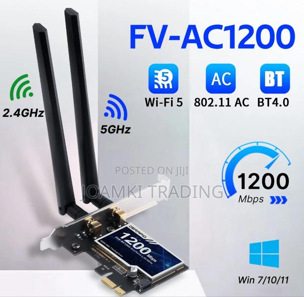 1200mps Wireless Pci-E Adapter Card + Bluetooth, 2.4ghz,5ghz · Photo 1