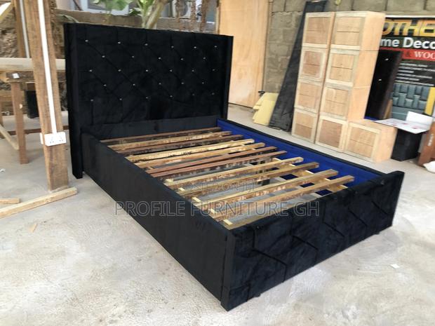Black Bedframe (Double 54x75)// · Photo 1