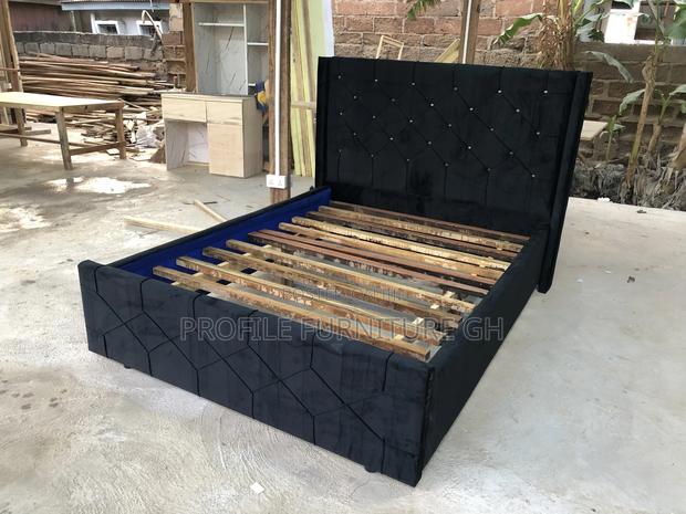 Double Black Bedframe// 1500 Fix Price · Photo 1