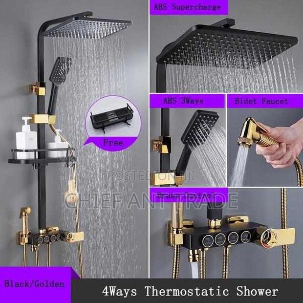 4 Flow Hot Cold Shower. Black Gold. 537 · Photo 2