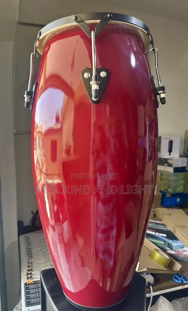 10 Inches Foreign Conga- Red · Photo 1