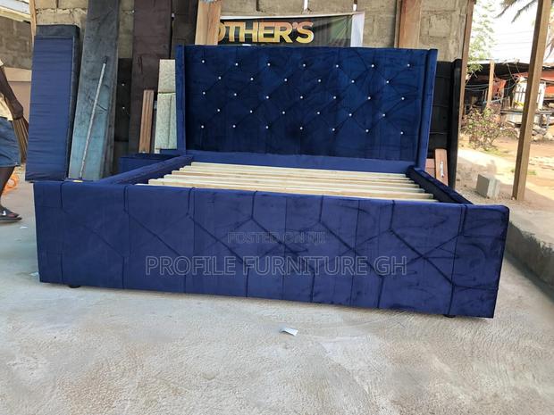Classic Design Blue Queen Size Bedframe//fast Delivery · Photo 1