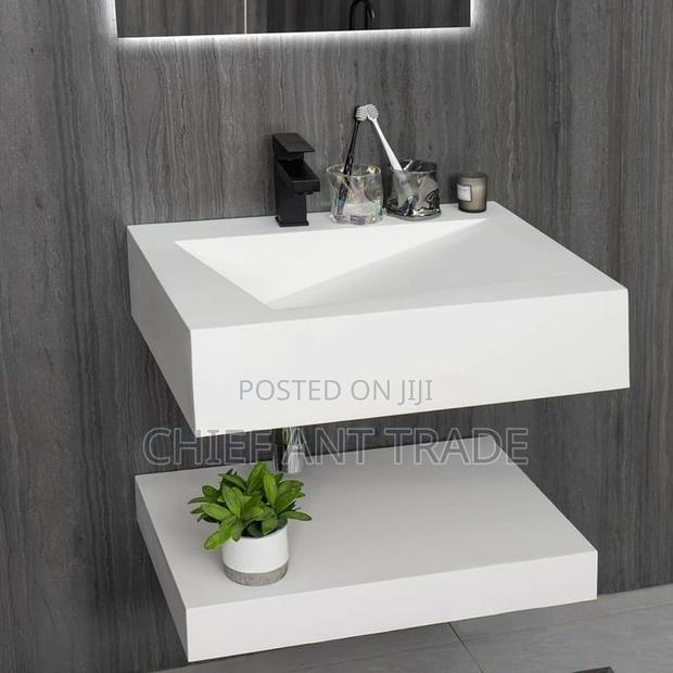 Marble Basin With Touchscreen Mirror. 60cm. Ybd-60 · Photo 2