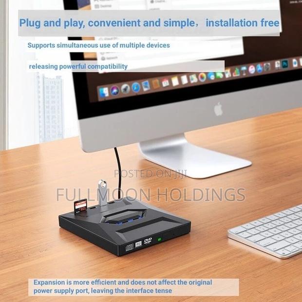 External DVD Rw Cd Writer With USB Hub Card Reader Type C · Photo 3