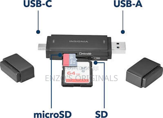 Sd Micro Sd Card Reader Usb-c Or Usb-a 3.0 Host Insignia · Photo 3