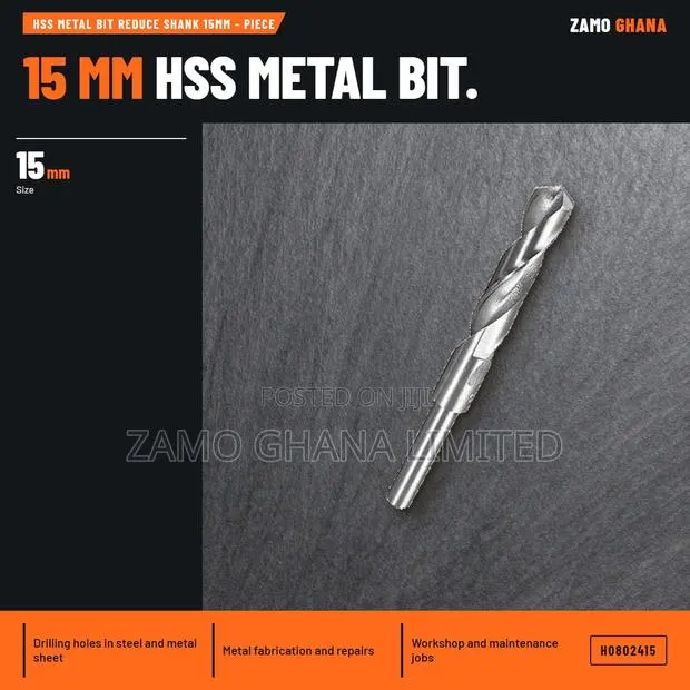 HSS Metal Bit Reduce Shank 15Mm - Piece - H · Photo 1