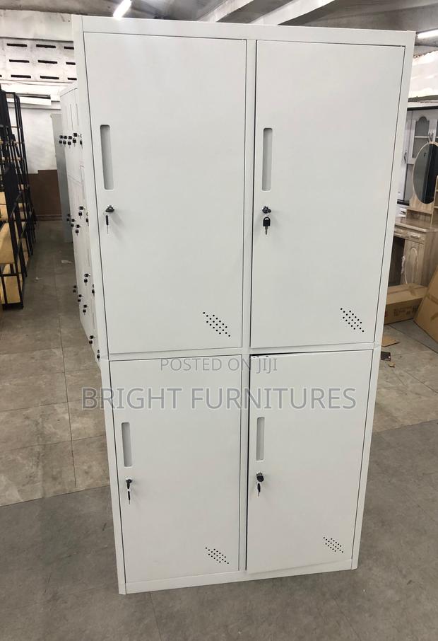 Office Cabinet With Four (4) Lockers · Photo 1