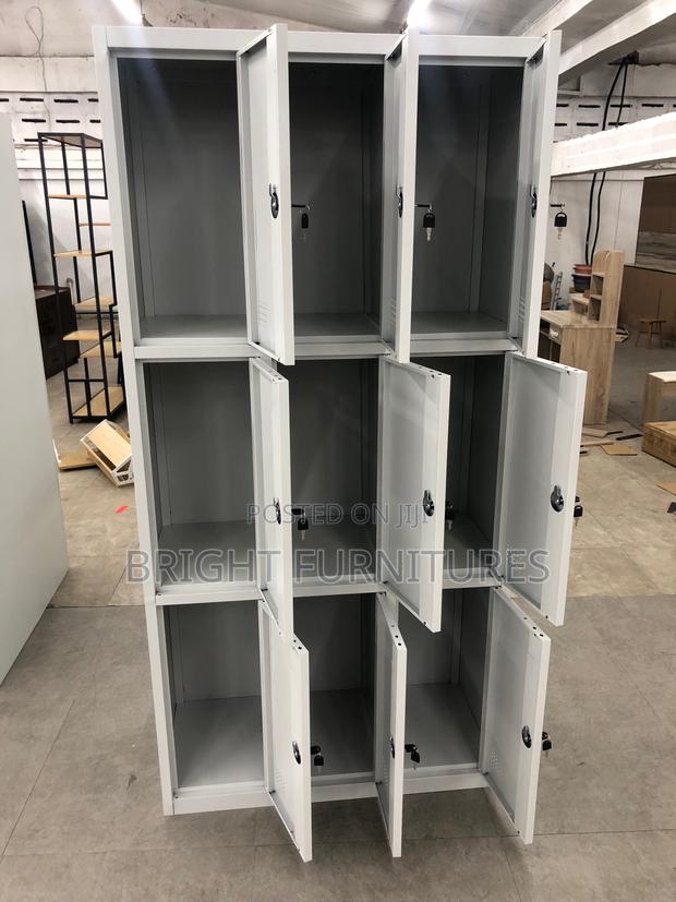 Office Cabinet With Nine (9) Lockers · Photo 2