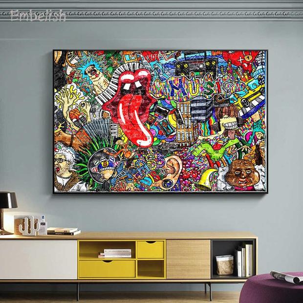 Wall Arts Canvas Decor De African Picture Frame · Photo 3