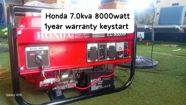 Original Honda 7.0kva 8000-Watt Generator – Ideal for Homes · Photo 1