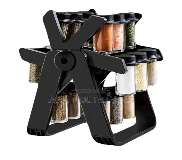 18 Piece Rotating Spice Rack With Jars · Photo 1