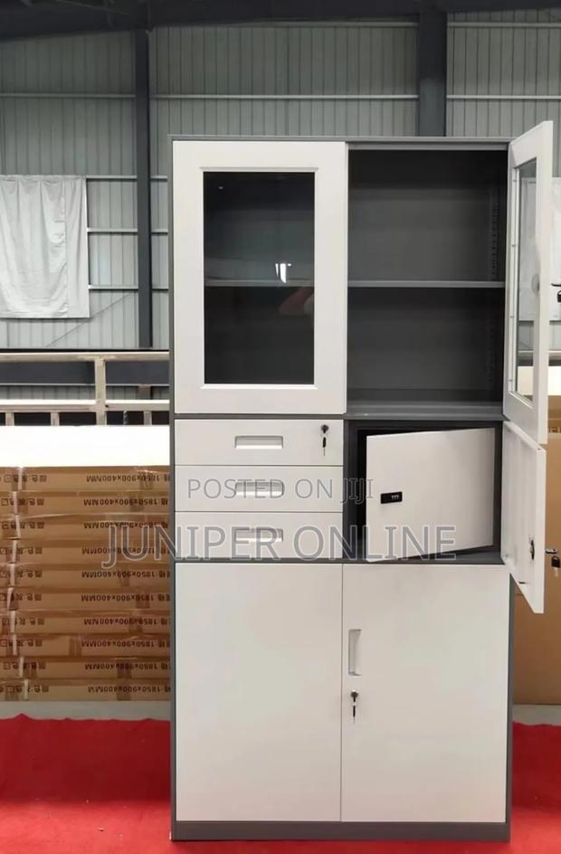 Office Cabinet Metallic Glass Sewn · Photo 3