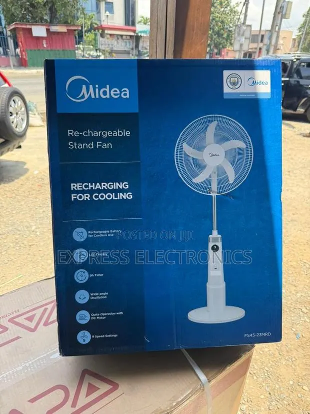 Place Your Order for Fan Midea 18”Rechargeable · Photo 1