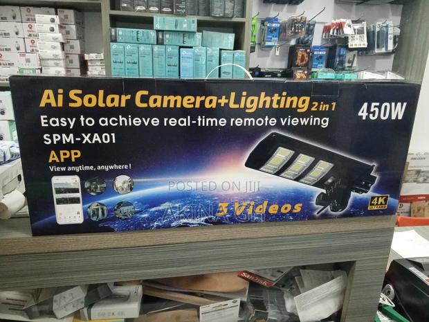 Ultra Ai Solar 450w Street Light Full Color Camera 2 in 1 · Photo 1