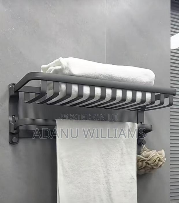 Highest Quality Multifunctional Foldable Bathroom Towel Rack · Photo 1