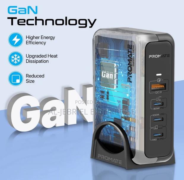 Promate GANPORT-140W Super Speed Ganfast Charging Station · Photo 3