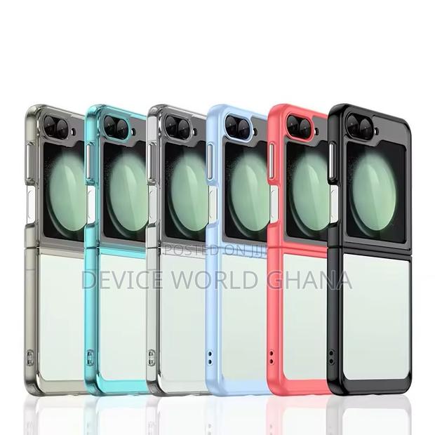 Transparent Color Case Available for Samsung Z Flip 6 and 5 · Photo 1