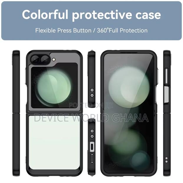 Transparent Color Case Available for Samsung Z Flip 6 and 5 · Photo 5
