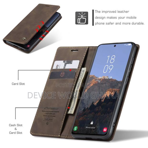 Nn Caseme Leather Flip Case for Samsung S24fe S23fe S21fe · Photo 7
