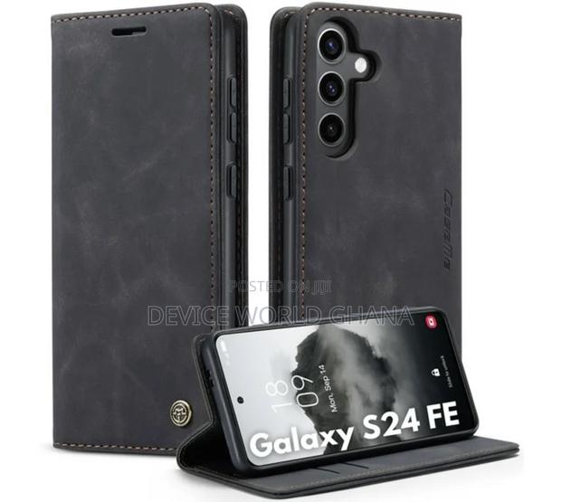Nn Caseme Leather Flip Case for Samsung S24fe S23fe S21fe · Photo 4