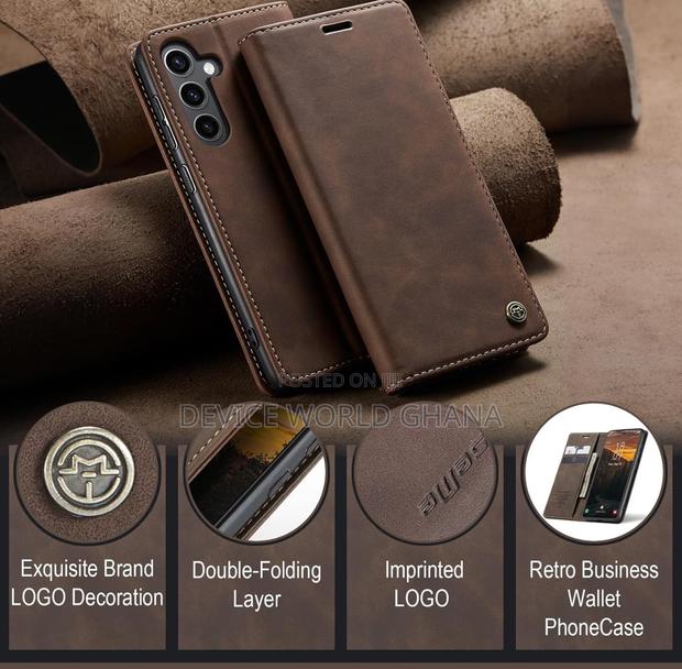Nn Caseme Leather Flip Case for Samsung S24fe S23fe S21fe · Photo 8