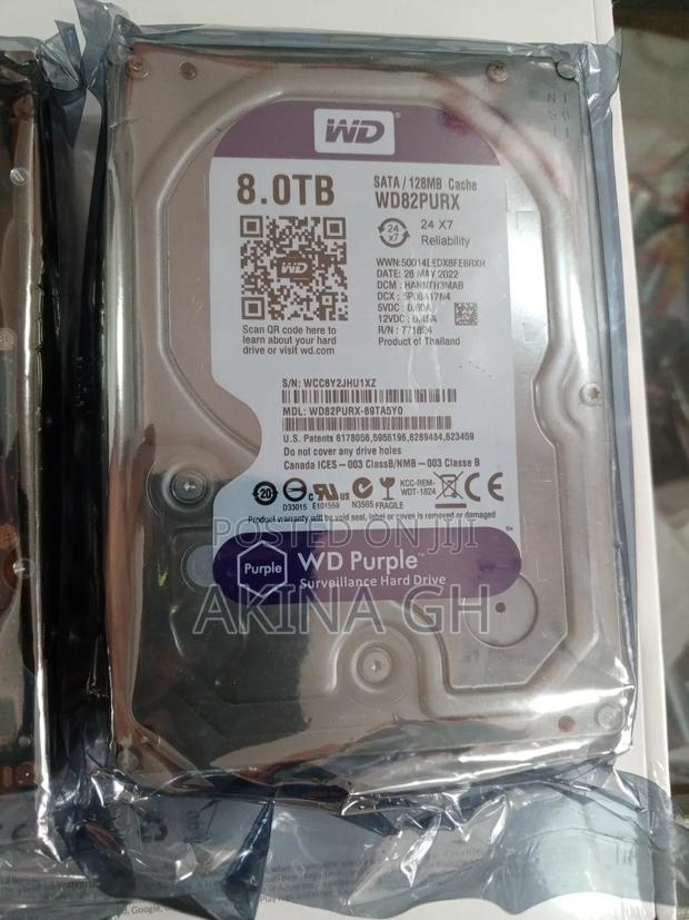 Wd Purple 8tb Surveillance HDD for CCTV · Photo 1