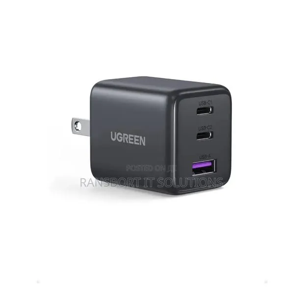 UGREEN 3-Port 30W USB C Charger Block, GaN II Type C Fast Charging