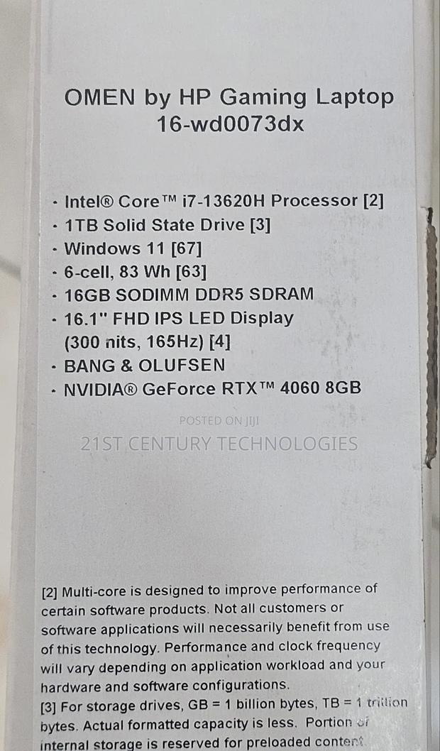 New Laptop HP Omen 16 16GB Intel Core i7 SSD 1T · Photo 1