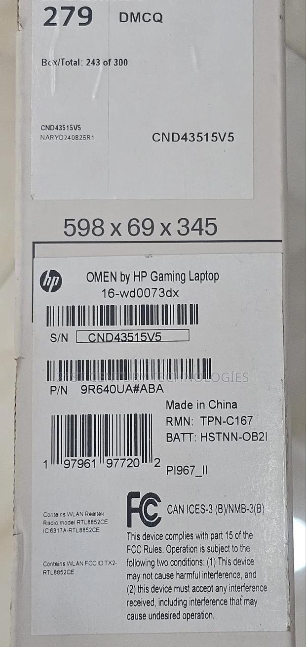 New Laptop HP Omen 16 16GB Intel Core i7 SSD 1T · Photo 3