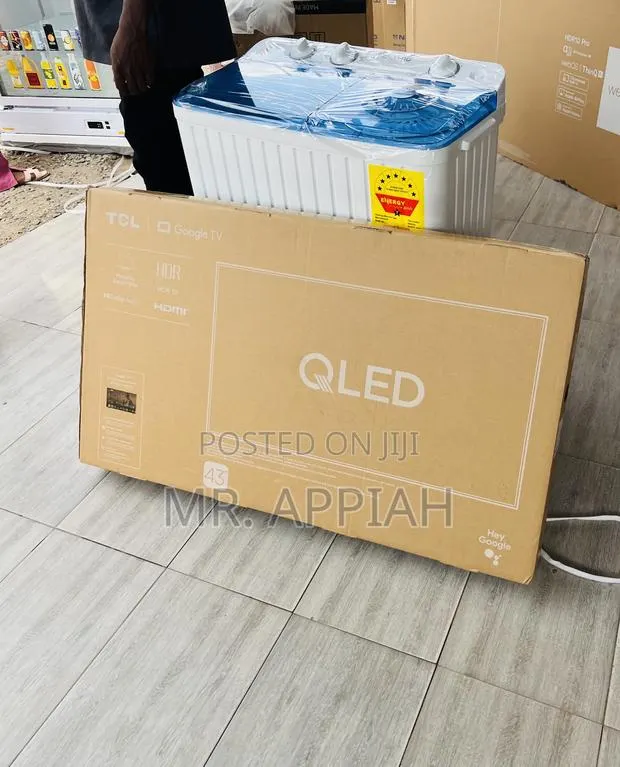 Choose Unique TCL 43” Qled Smart Television(2025)Black · Photo 1