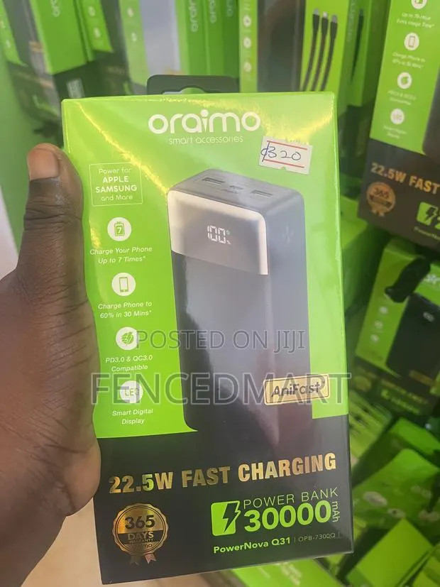 Oraimo PowerNova Q31 30000mAh 22.5W Fast Charging Power Bank · Photo 1