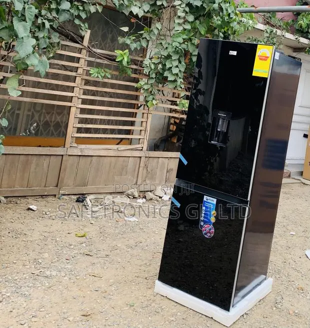 Upgrade Your Kitchen << 309L Pearl Black 2 Doors Bottom Fridge · Photo 1