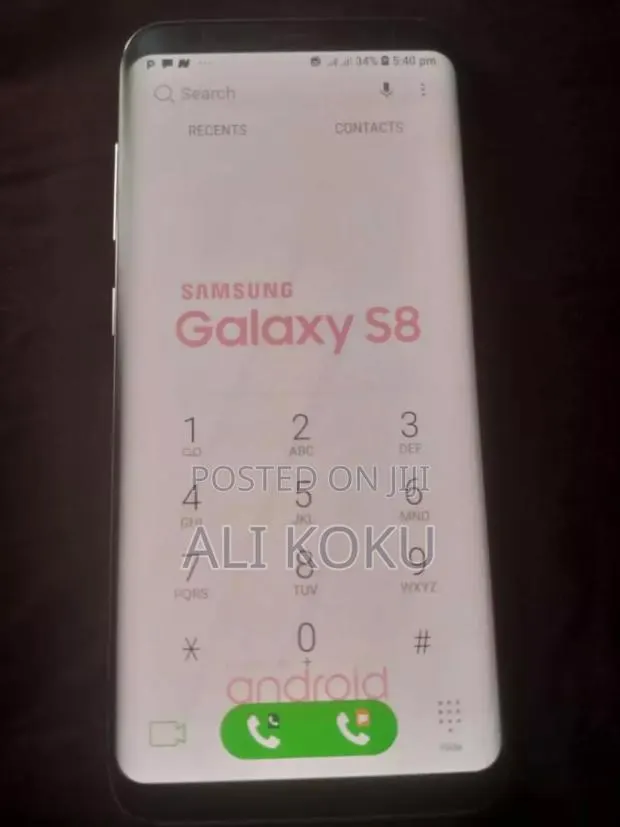 Samsung S8 Screen. With Samsung Written · Photo 1