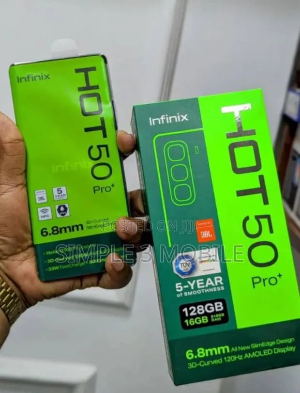 New Infinix Hot 50 Pro+ 4G 256 GB Black · Photo 1