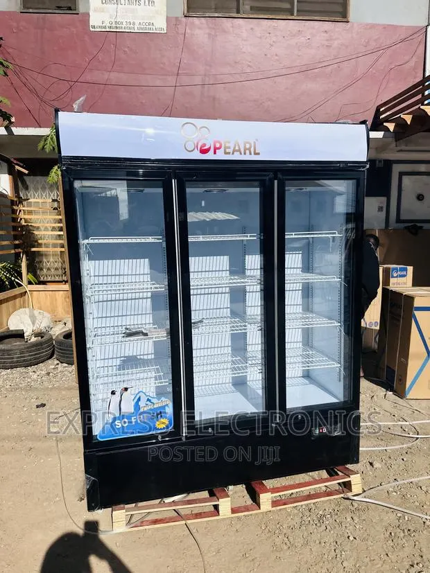 Display Fridge 3doors Pearl White Pearl PVC-150 Best Sale · Photo 1