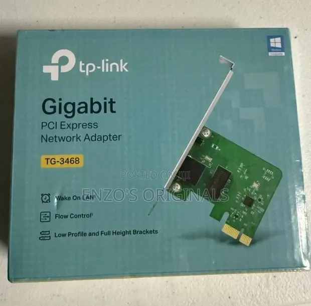 Gigabit Pci Express Network Adapter Original Tplink Lan Card · Photo 1