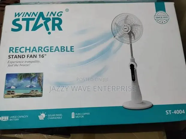 Quality Rechargeable Standing Fan · Photo 1