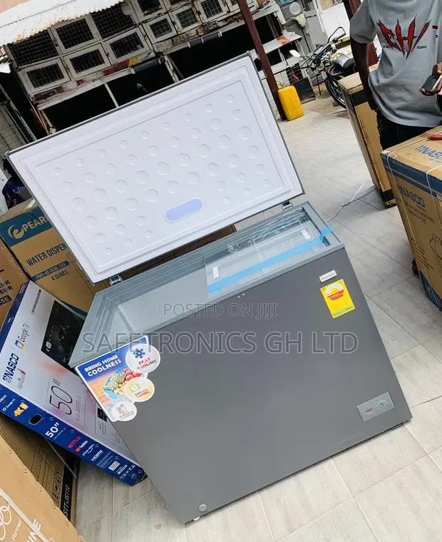 Nasco Lockable Grey :: 200L Singledoor Nas-250fl Freezer · Photo 1