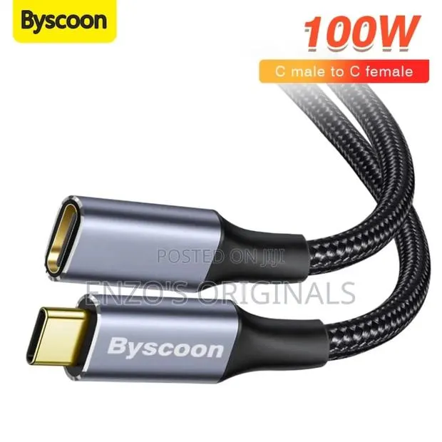 USB-C Male to USB-C Female Extender Joiner Cable Type-C Extention · Photo 1